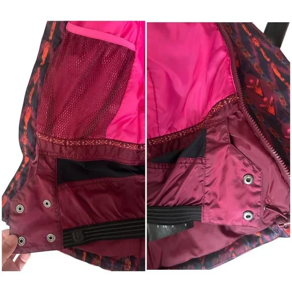 Burton Horizon Ski Jacket Hoodie Women XS Pink Snowboarding Waterproof Thinsulat - Picture 9 of 16